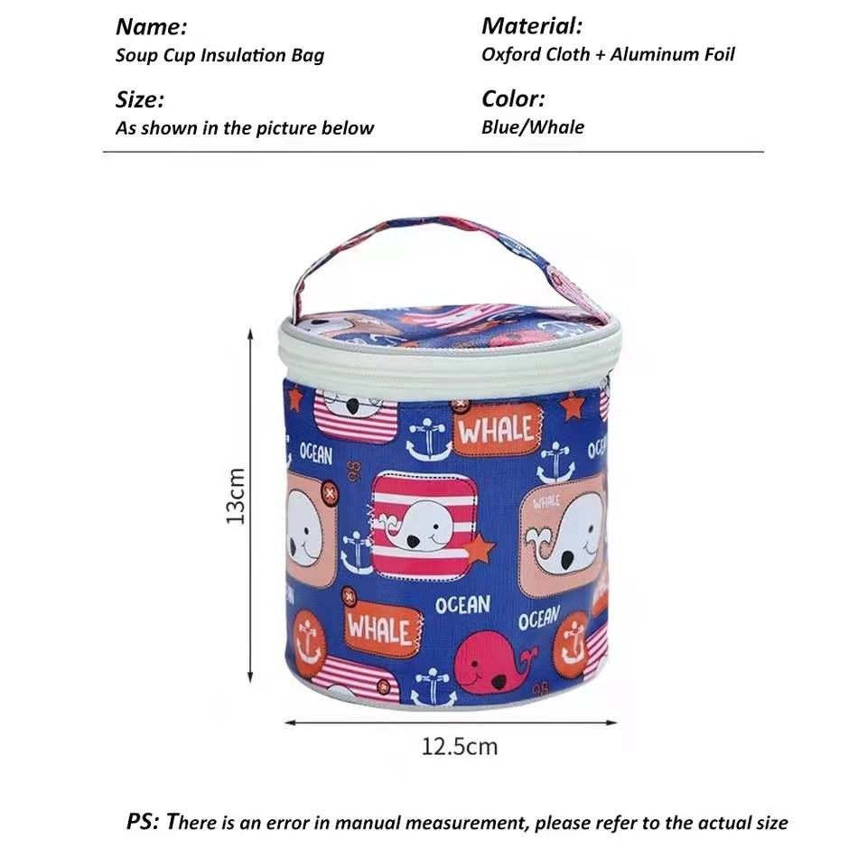 Fiambrera de acero inoxidable, bolsa térmica para mantener , aislante, de lona, impermeable, para Picnic, almacenamiento de alimentos, 1 unidad