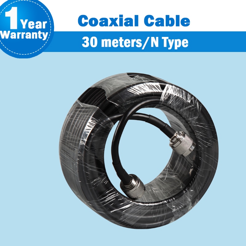 30 Meter N Male Naar N Male Connector 50ohm 5D Coaxiale Kabel Voor Mobiele Telefoon Signaal Booster Repeater versterker S30