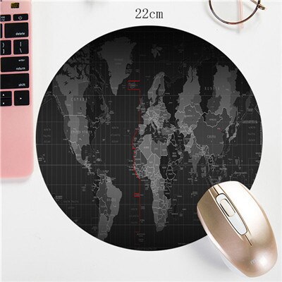 Grote xl gaming muismat met wereldkaart, afsluitbare rand, antislip voor computer, grote gaming muismat, rubberen notebook, toetsenbord, bureaumat: 2222cm