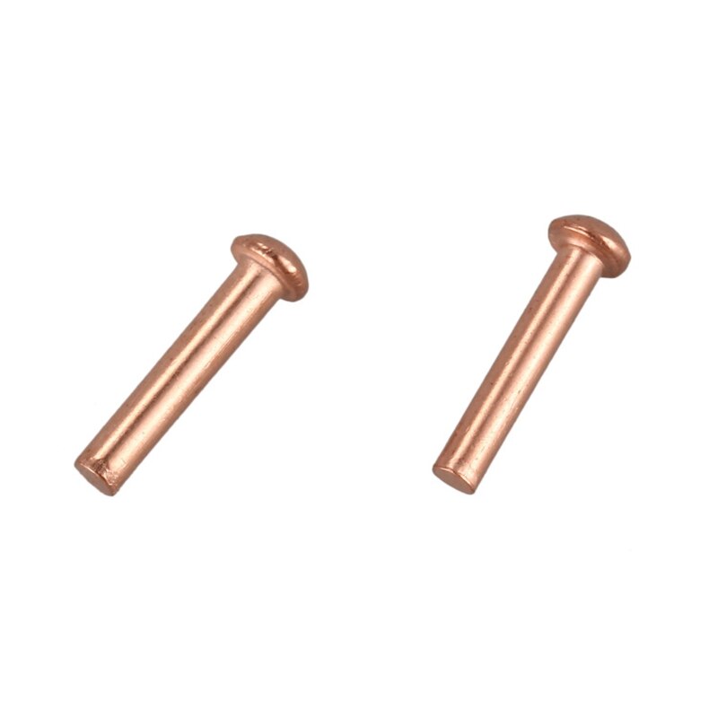 200 Stuks 5/64Inch X 25/64Inch Ronde Kop Koper Solide Klinknagels Fasteners