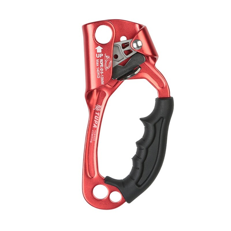 Climbing Hand Ascender Rock Climbing Mountaineering Arborist Hand Ascender Rappelling Gear Device Clamp Tool for 8-12mm Rope: R-Right Hand