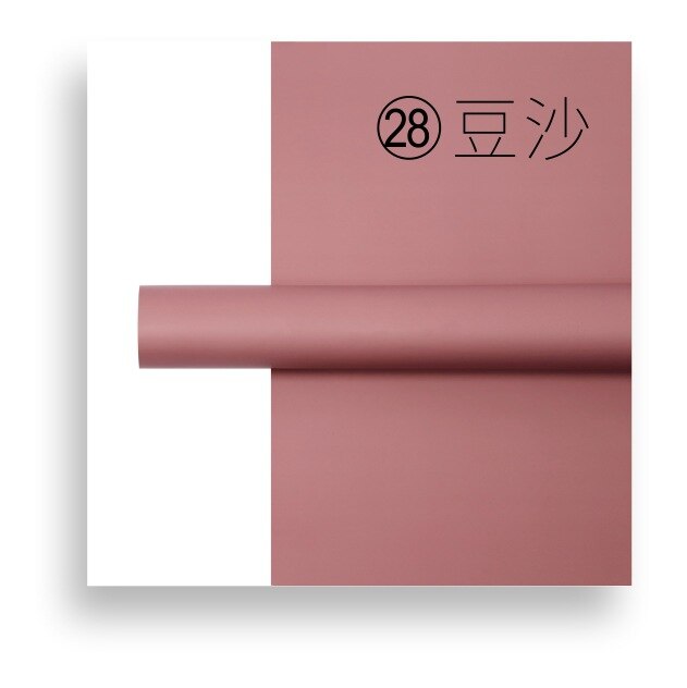 Wrapping Paper Flower Wrapping Paper Solid Color Paper Flower Bouquet Wrapping Ouya Paper Tide: B--58X58CM