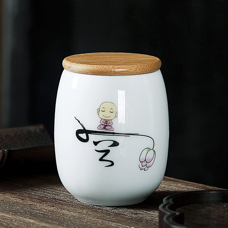 JIA-GUI LUO Ceramic Tea Caddies Tea Bag Storage Box Tea Tins Tea Container Coffee Container Tea Box Tea Storage D008: 7
