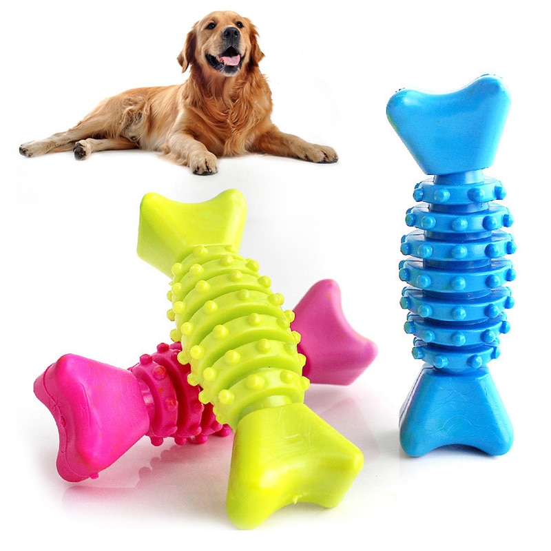 1 stuk hondenspeelgoed in de vorm van een doornbot, niet-giftig, zacht rubber, willekeurige kleur, kauwspeeltjes, tandenborstel, hond, puppy, gebitsverzorging, hond, huisdier, puppy's