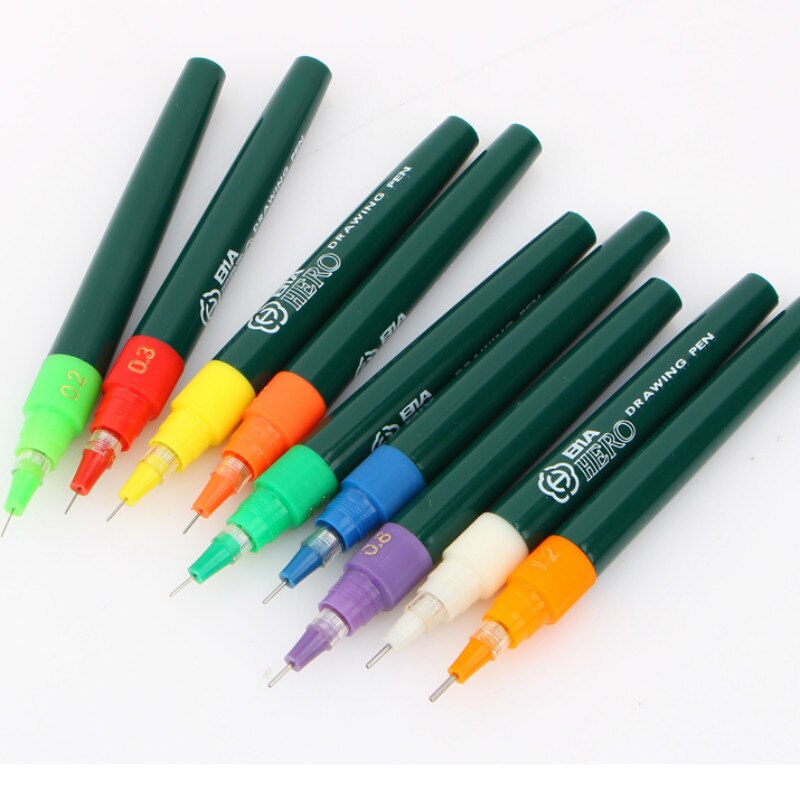 HERO Fiber Technical Needle pen Set Architectural Drawing Fountain Pen Repeated Filling Ink Painting School Office Supply