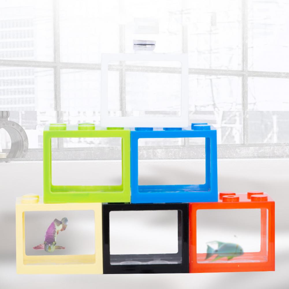 Small Fish Tank Functional Goldfish Shrimp Small Fish Tank Easy to Disassemble Wide Application Mini Fish Bowl