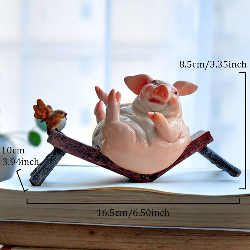 Zodiac Varken Hars Decoratie Simulatie Dier Sculptuur Ambachten Office Desktop Geluk Decoratie Tuin Micro Landschap Ingemaakte
