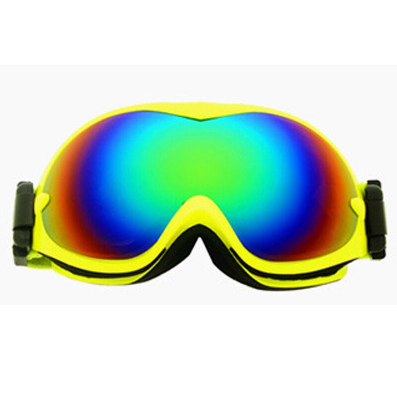 Børn sne skibriller til drenge piger anti-dug  uv400 dobbelt linse vinter snowboard briller googles ski brille børn ski briller: Gul