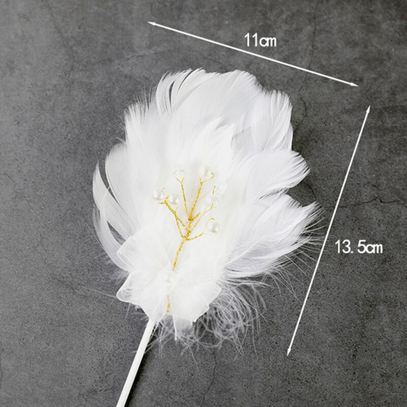 1 Paar Romantische Kroon Zwaan Taart Topper Flamingo Cake Dessert Bakken Decor Ornament Verjaardag Bruidstaart Decoratie Benodigdheden: 6