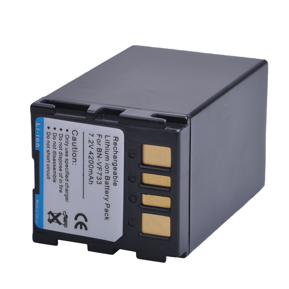 4200 mah 7.2v bn -vf733 bnvf 733 bn vf733 oppladbart li-ion-batteri til jvc bn -vf733 bn-vf707u bn -vf714u bn -vf733u videokamera.