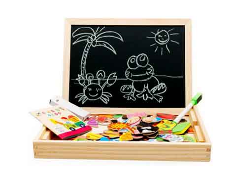 Magnet Double Sided Wooden Writing Board Set