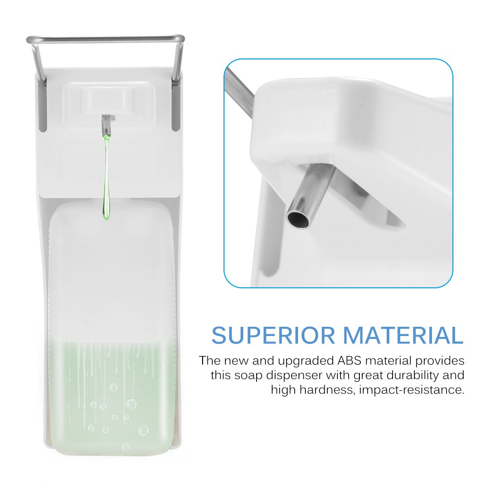 ABS Manual Soap Dispenser Elbow Press Soap Pump Wall-Mounted Sanitizer Dispenser For Home Hospital Hotel Bathroom 1000ml