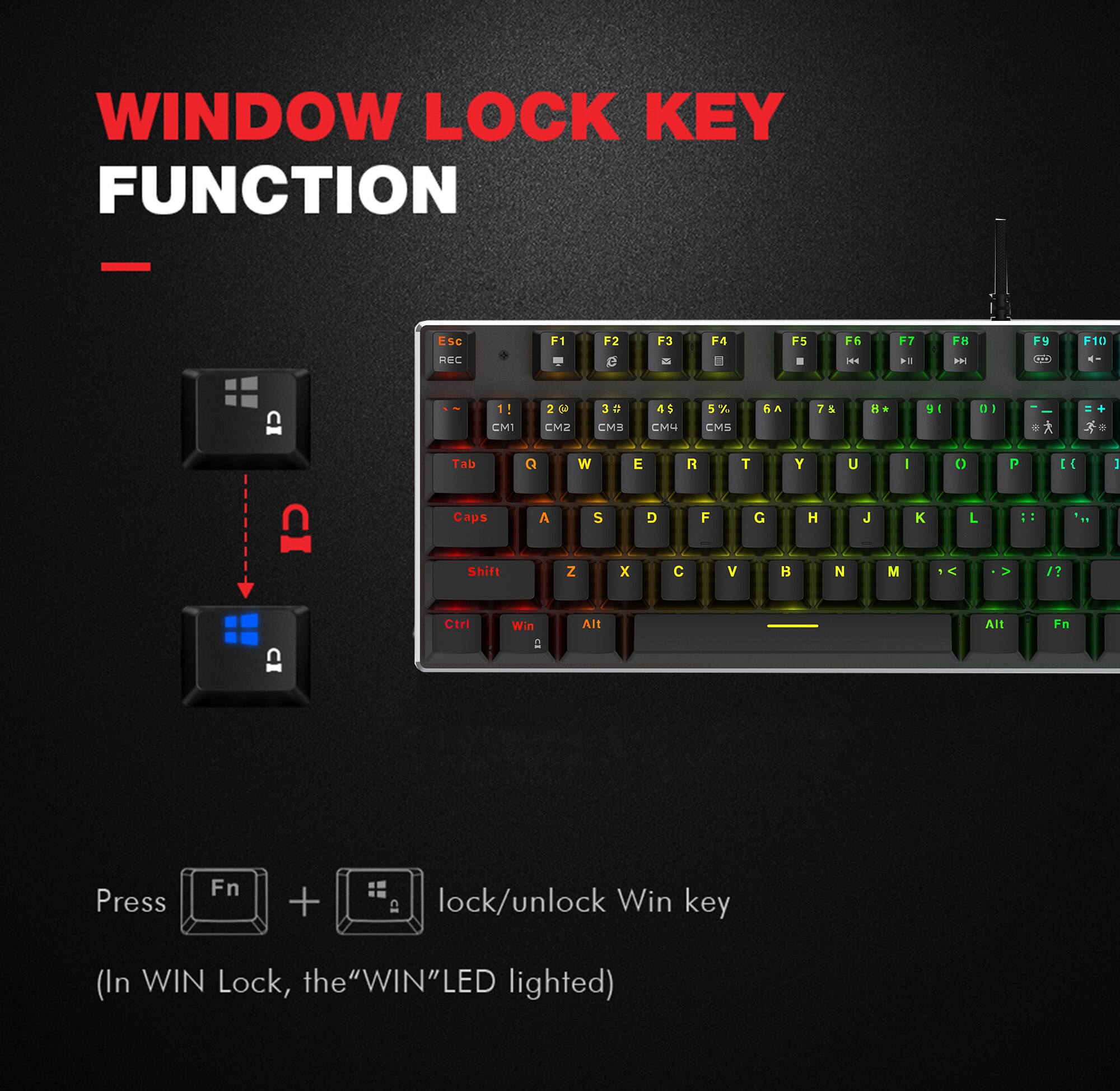 Original ZUOYA X76 Gaming Mechanical Keyboard USB Wired 87 keys with RGB Backlight Red/Blue Switch for PC Computer Gamer