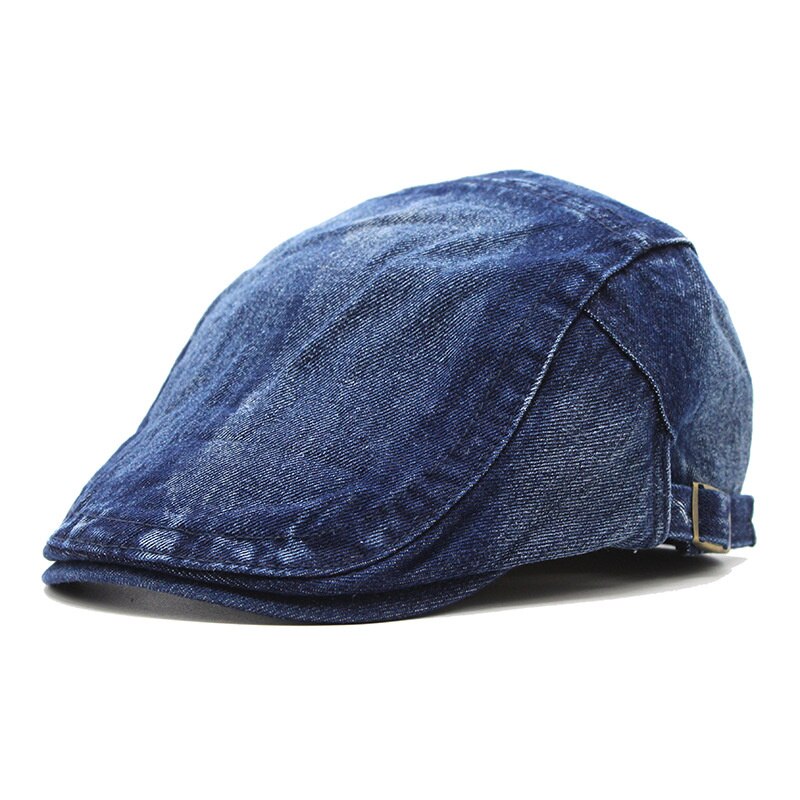 Berretti in denim regolabili cappelli uomo donna jeans unisex berretti cappello da strillone cappelli autunnali primaverili cappellino con visiera cappellini casuale: marina militare