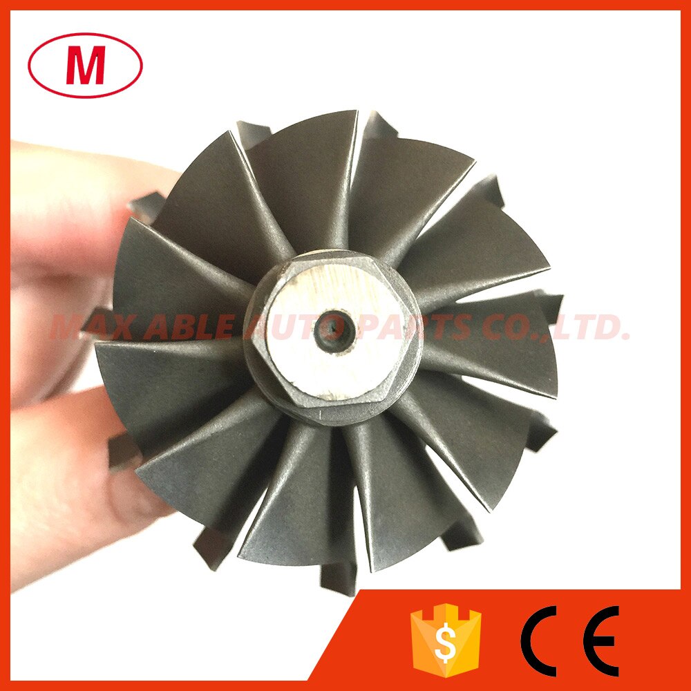 GT2554R/GT2560R 41.70/53.00 11 blades Turbocharger Ball bearing Turbo turbine shaft&wheel/turbine wheel 6.45mm tip height