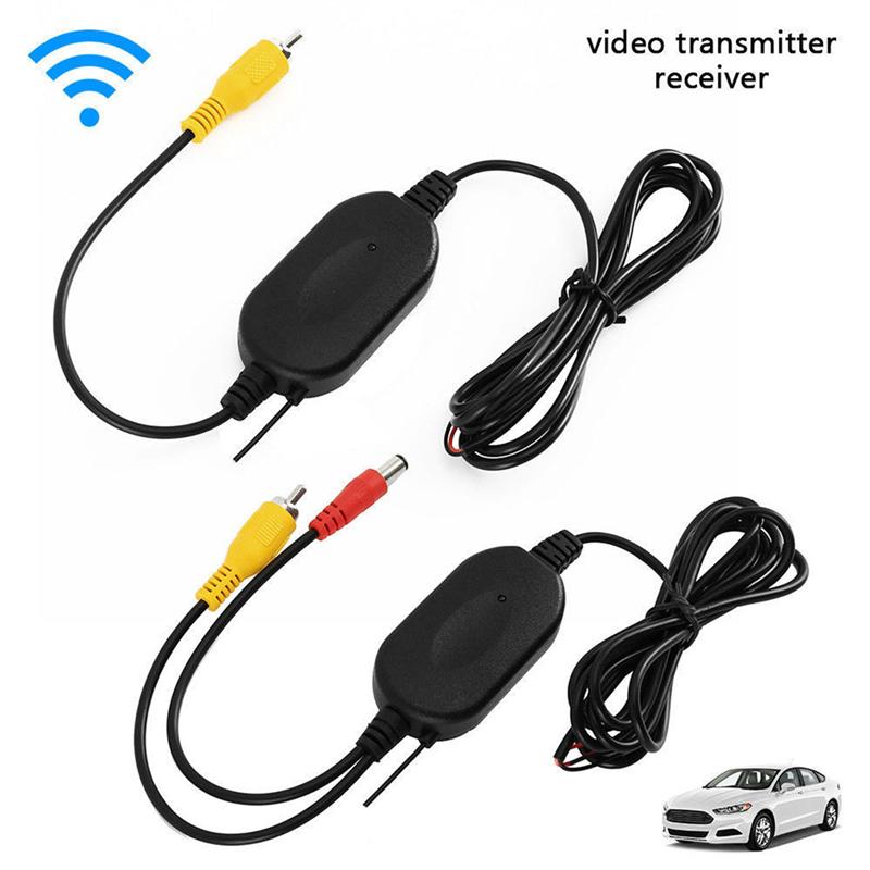 2.4g trådlösa sändare mottagare för bil backkamera och bil tft lcd monitor dvd 12v 24v rca video parkering auto