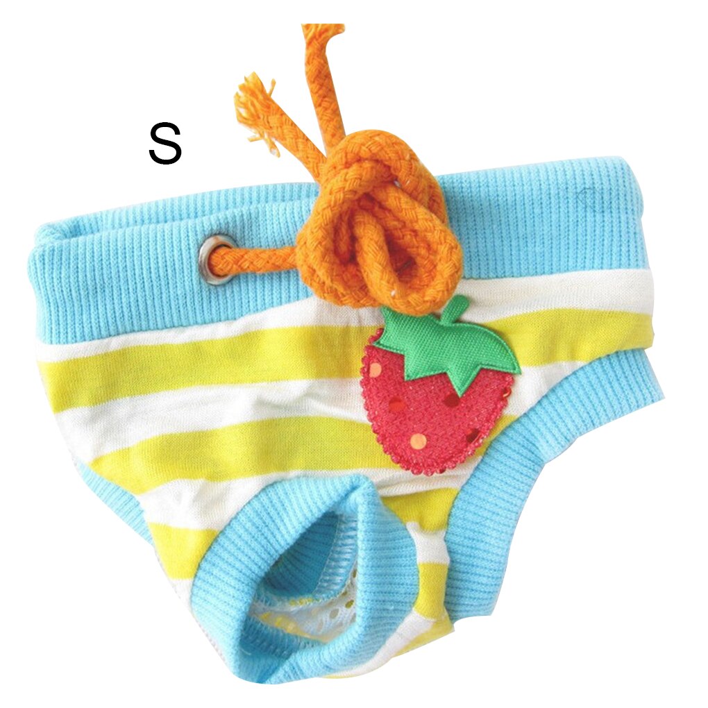 Animal Lavable Couche-Culotte Sous-Vêtements Coton Sanitaire Short D'hygiène Physiologiques Pantalons Pet Slip: NO.2 / S