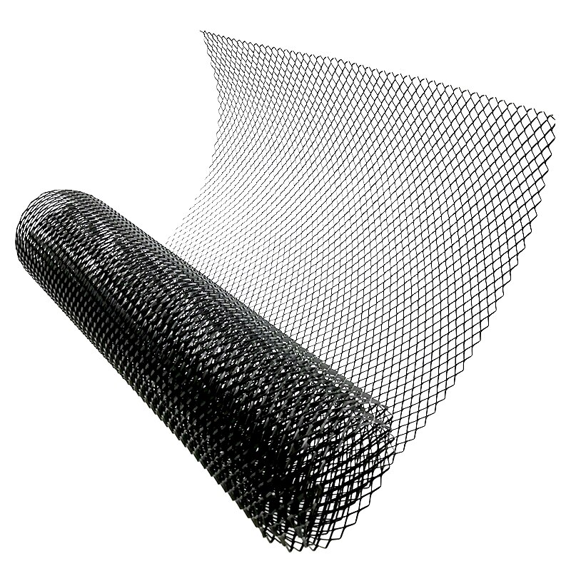 40&quot;x13&quot; Black Aluminium Grille Net Car Front Intake Bumper Fender Hood Vent Mesh Grill Mesh 12x6mm