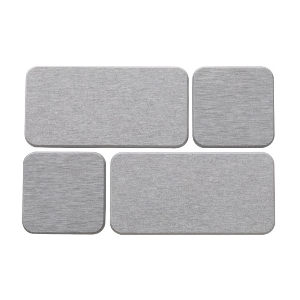 Soap Drying Mat Dish Diatomite Tray Pad Sink Holder Bathroom Kitchen Absorbent Cup Fast Mats Saver Organizer Pads Stone Water: Light Grey