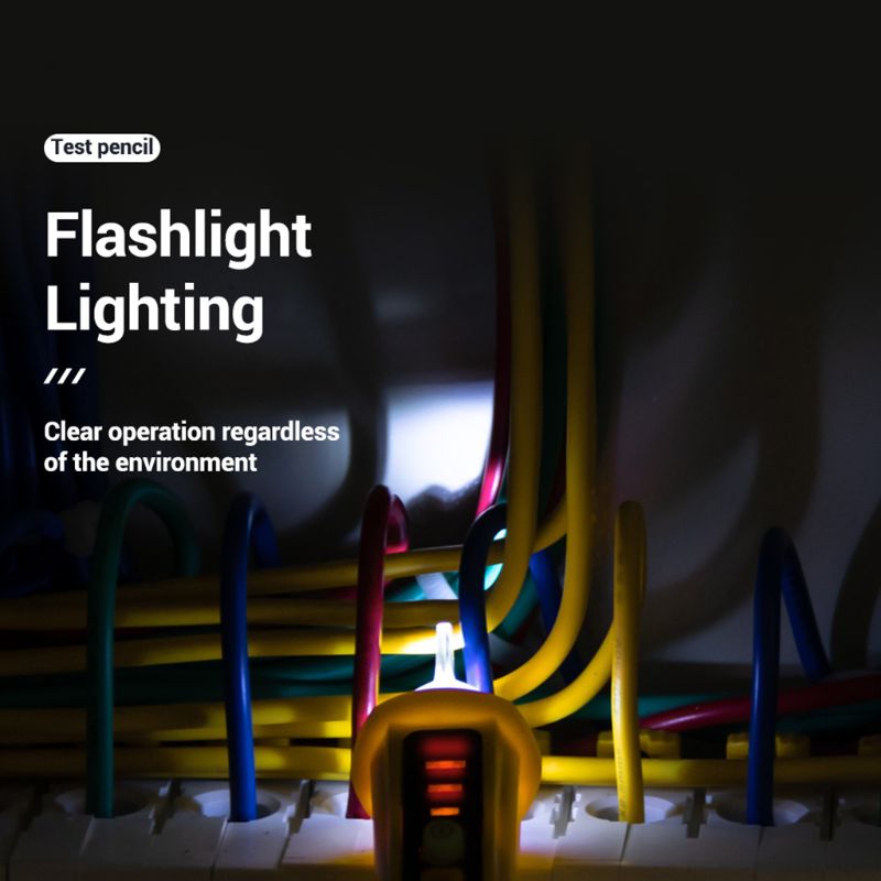 AC 12V-1000V Spannung Tester Kuli nicht-Kontaktieren Volt Detektor Stock Einstellbare Palette Sommer Klang Licht Alarm Alarm Taschenlampe VD901