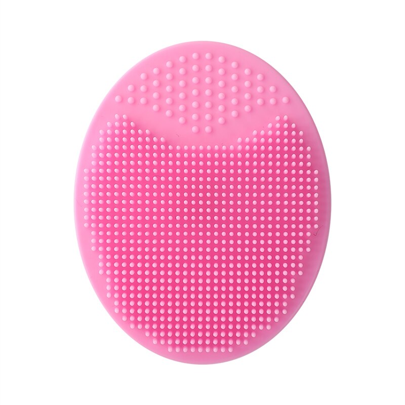 Silicone Small Octopus Facial Cleansing Brushes Face Deep Cleaning Washing Brush Massage Beauty Instrument Clean Pores/Exfoliate: Oval Pink