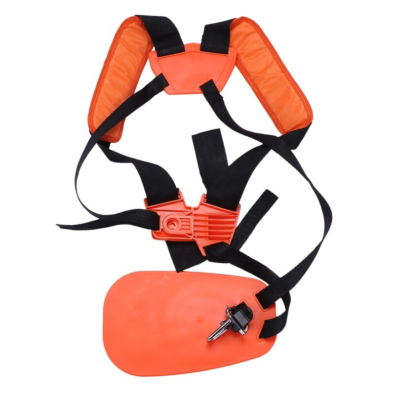 Double Shoulder Strap Grass Trimmer Brush Cutter Harness Belt Garden Power Pruner Yellow