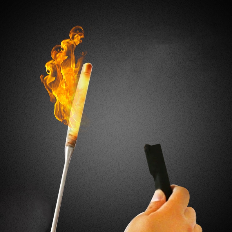 Ontsteking Cap Voor Flaming Torch Om Riet Goocheltruc Goochelaar Fire Toverstaf Podium Illusie Gimmick Props Komedie