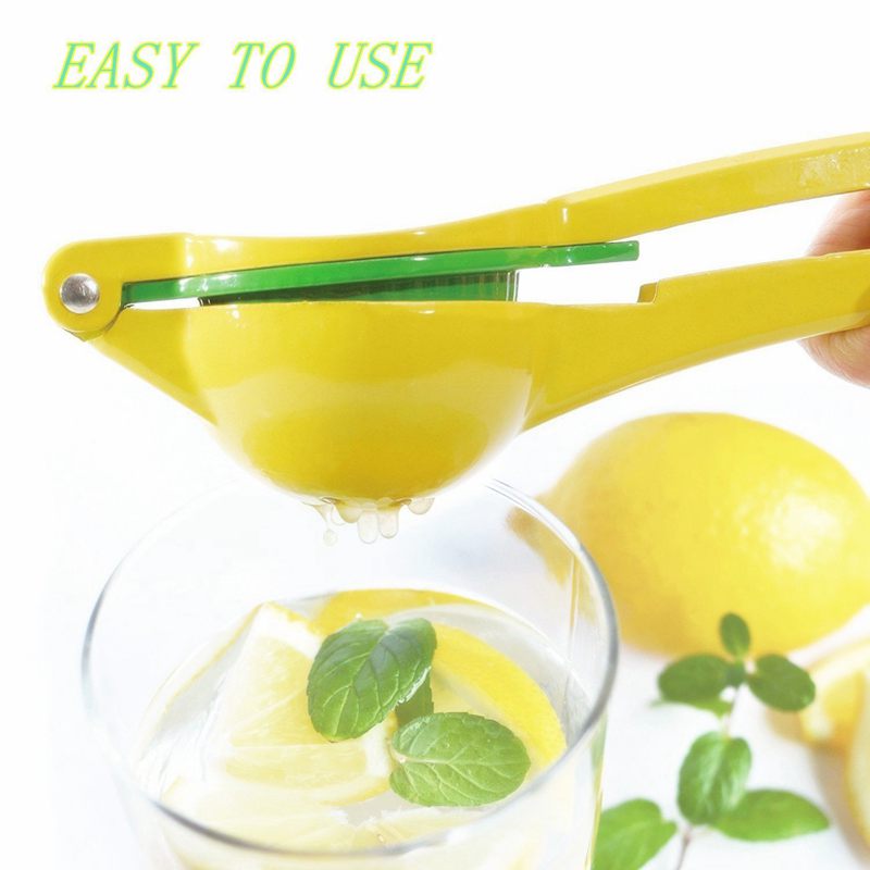 Nyeste citronpresser premium metal citruspresser 2- i -1 citronsaftpresser/limepresser