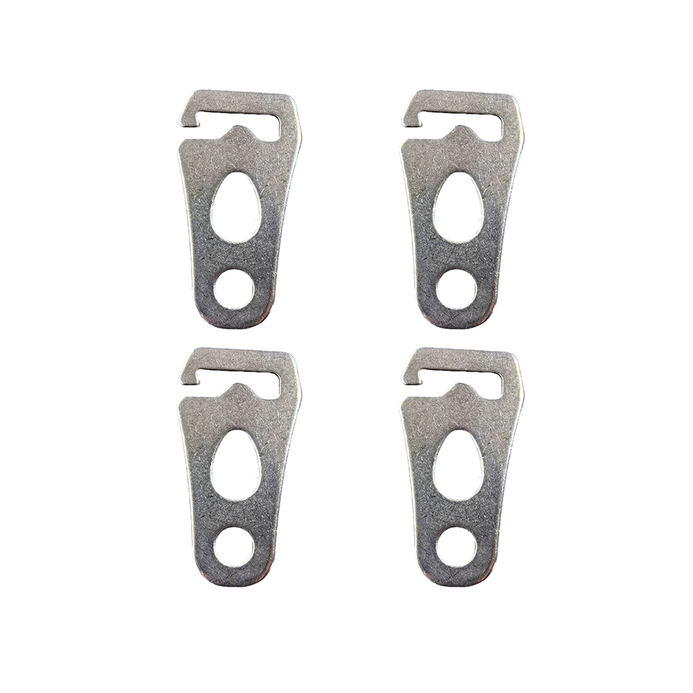 2/4Pcs Camping Tent Adjuster Wind Rope Buckle Camping Rope Buckle Canopy Rope Tightener Stainless Steel ​Awning pole Fasteners: Brown