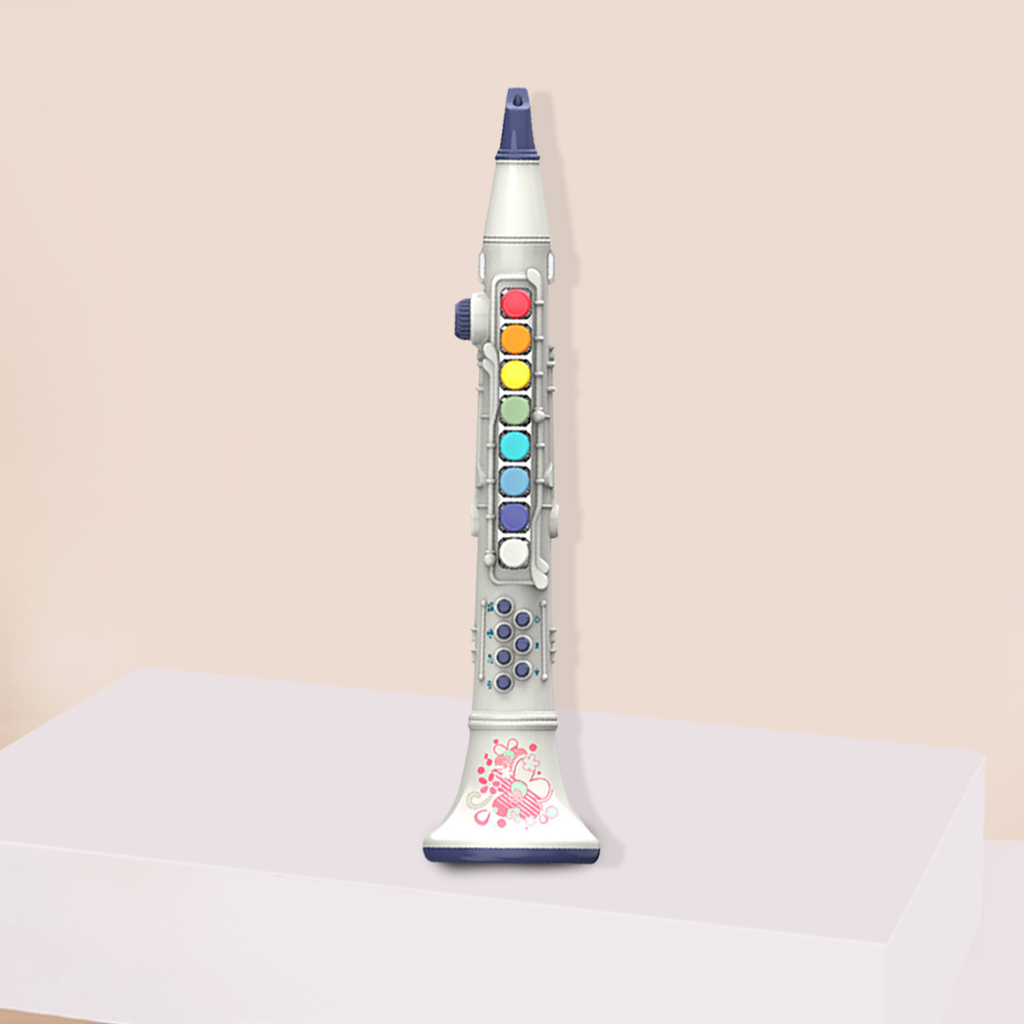 Trompette, Saxophone et clarinette pour enfants, Mini Instrument pour l&#39;apprentissage précoce des bébés: Clarinet White