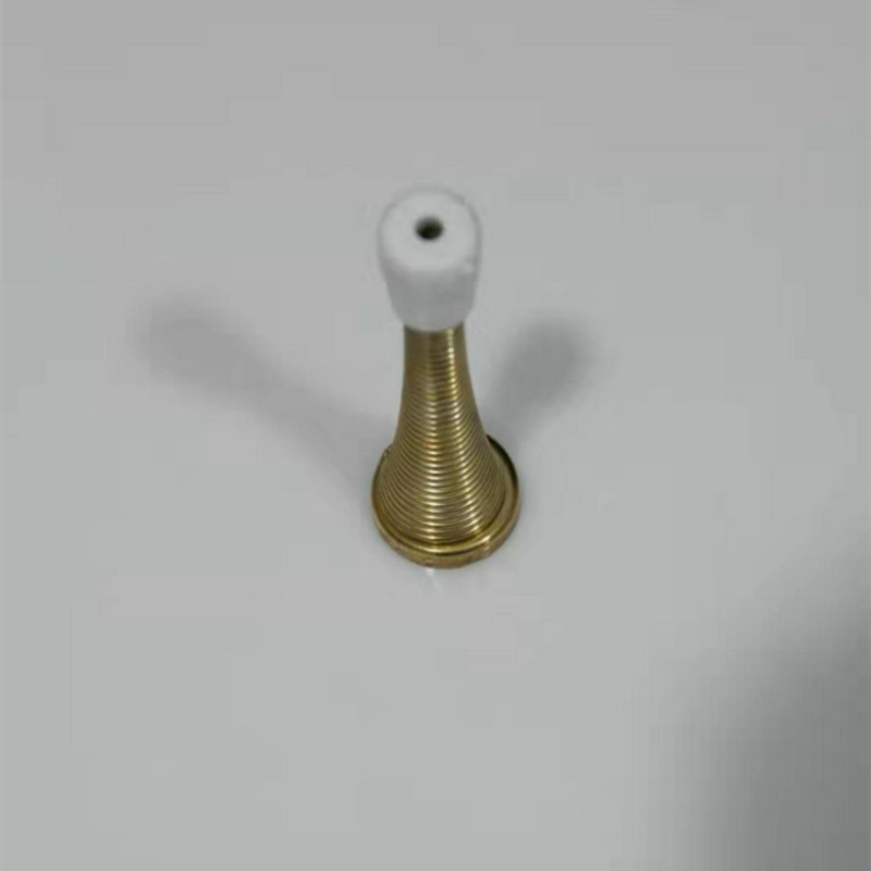 Spring Door Stopper Door Stop Wall Decorative Door Stopper Protect Doors & Wall: Gold