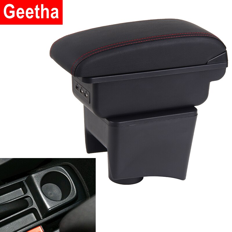 Til volkswagen polo til vw polo  mk5 6r vento bil armlæn boks center opbevaringsboks styling dekoration tilbehør usb
