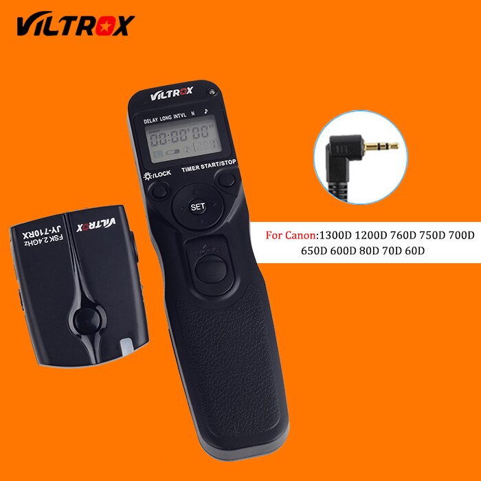 Viltrox JY-710 Camera Draadloze Timer Afstandsbediening Ontspanknop Kabel voor Canon M5 M6 Nikon Pentax Sony A7 A7III A6000 a6300: C1