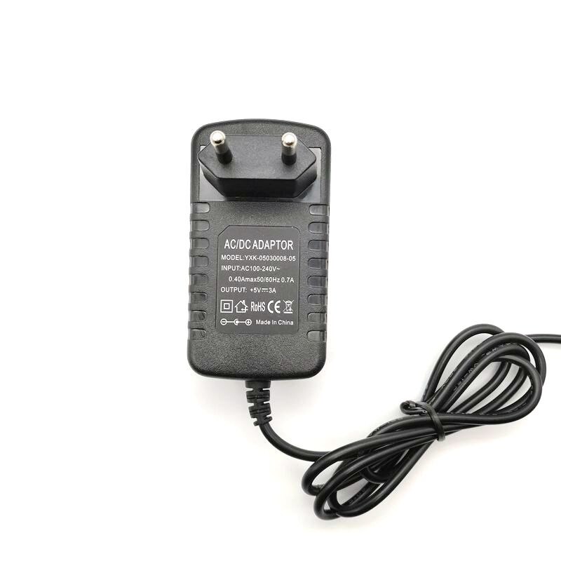 EU US Plug Muur Thuis Charger 5 v 3A Jack 2.5mm/2.5x0.7mm voor Tablet PC power Adapter Voeding met 90 Graden Hoek Real 3A