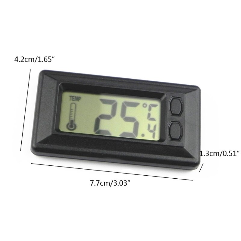 Mini Weather Station LCD Digital Waterproof Electronic Dashboard Thermometer Temperature Monitor Tester for Car Home Bedroom