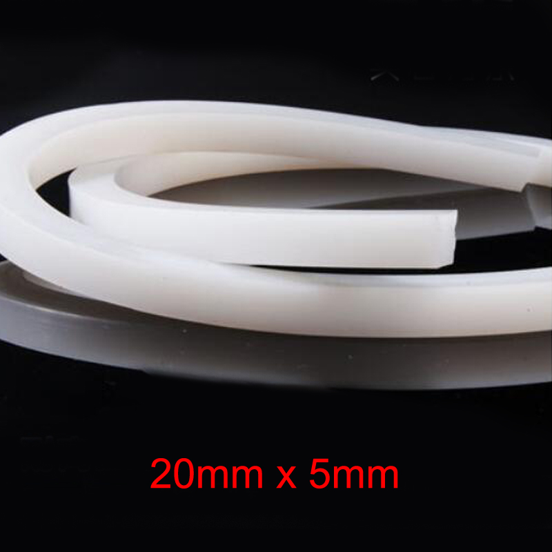 1Meter 5Mm X 5Mm/10Mm/15Mm/20Mm/30Mm Hoge temperaturen Massief Siliconen Rubber Afdichting Strip Afdichting