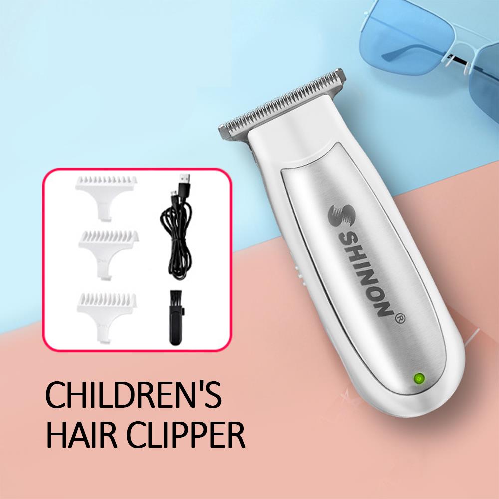 Bebê cortador de cabelo estável flexível ambientalmente amigável à prova denvironmentally água aparador de cabelo abs macio útil baixo nível de ruído