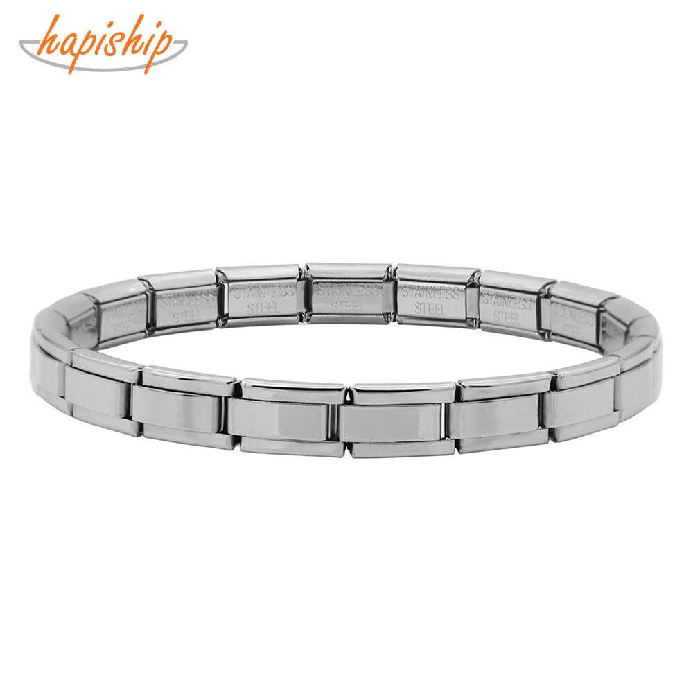 Hapiship Women Jewelry 7mm Width Color Stainless Steel Bracelet Bangle Girls Wedding G123