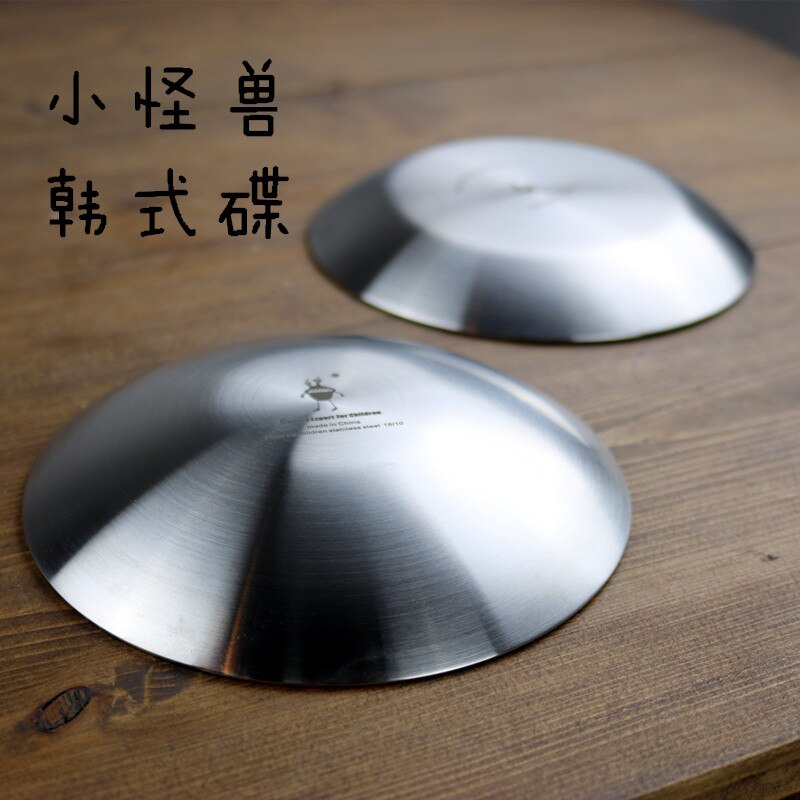 Monster 304 rustfrit stål krydderifat eddike fad sojasovs fad dyppende lille hjemmet snack fad til middag