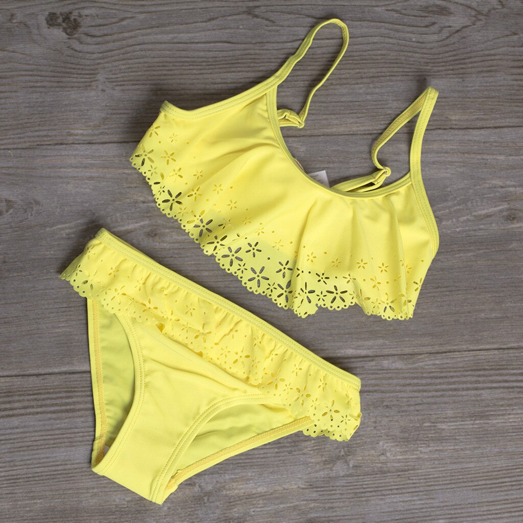 5-14 Years Children Kids Girls Bikini Beach Swimsuit+Shorts Swimwear Set Outfit swimming suit for teenagers girls детский костюм: 7
