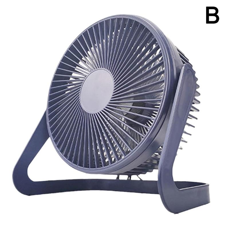 Summer Portable Mini Fan Cooling USB Desktop Fan Mini Air Cooler Rotation Adjustable Angle For Office Household Table Fan: Blue