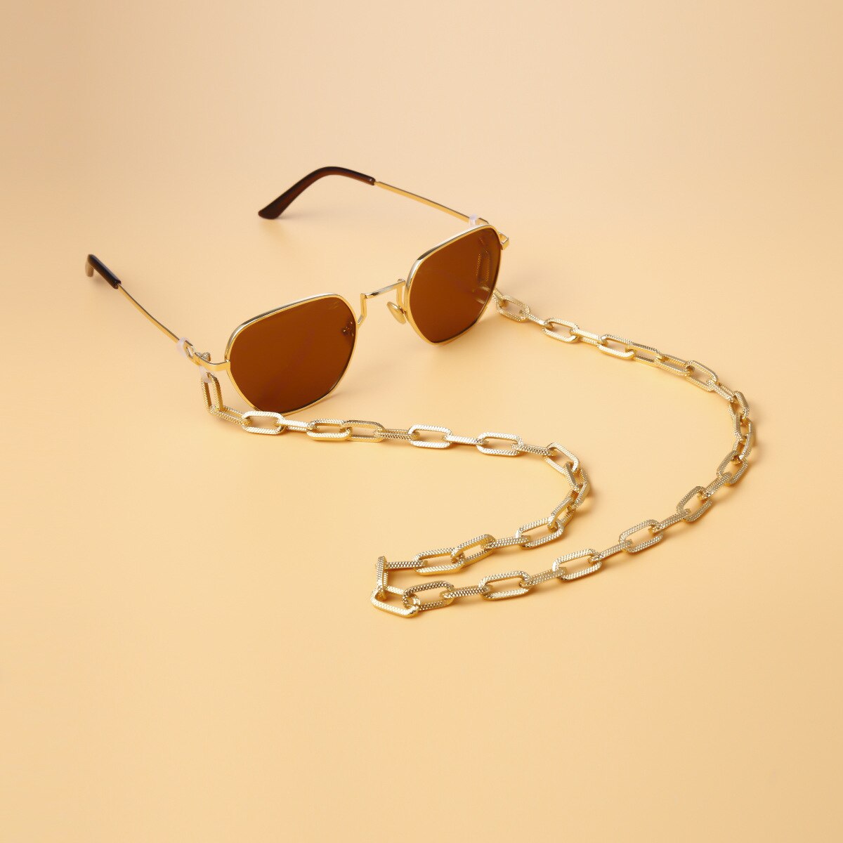 Cadena de eslabones de Metal para gafas de lectura, gafas de sol femeninas, cadena antideslizante, cordón, correa para el cuello, gafas de , cuerda Unisex