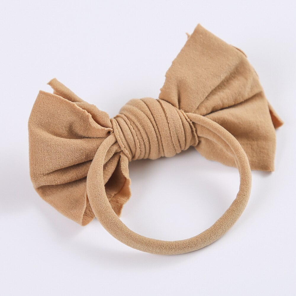 16 Stks/partij Leuke Strik Baby Hoofdband Voor Meisje Nylon Hoofd Bands Zachte Haarbanden Voor Kinderen Haarbanden Voor Kinderen Baby haar Accessoires