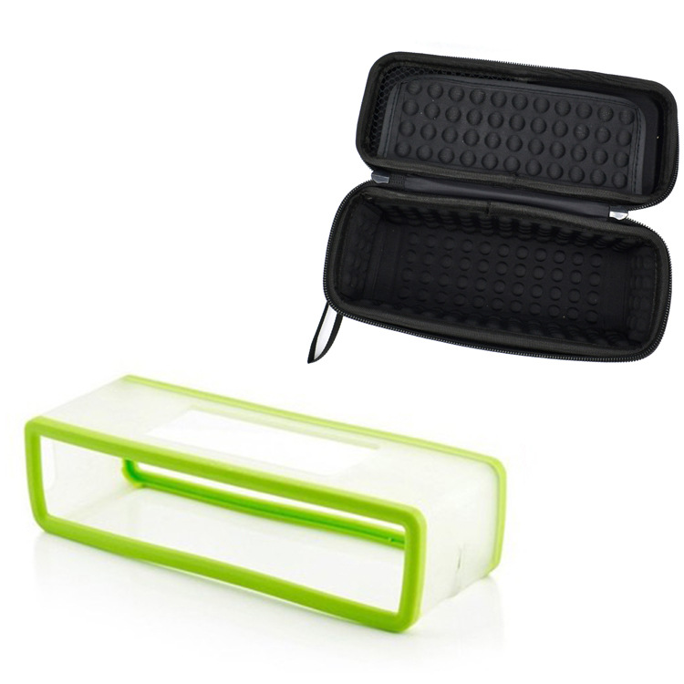 Funda de silicona suave 2 en 1 para Bose Soundlink Mini 1/Mini 2, carcasa dura de EVA para viaje, soporte de carga para Altavoz Bluetooth