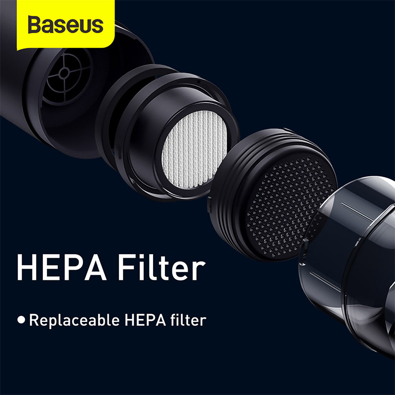 Baseus-Robot aspirador A2 Mini, inalámbrico, de mano, automático, 5000Pa, carga tipo C, para limpieza de hogar, coche y oficina