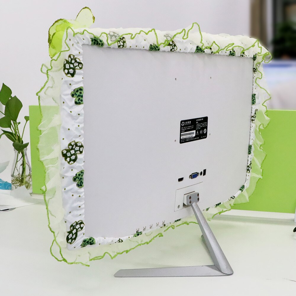 HILIFE osłona ekranu Tv osłona przeciwpyłowa 17-22 calowy ekran zakrzywiony ekran miękka tkanina rękodzieło monitor komputerowy ochrona