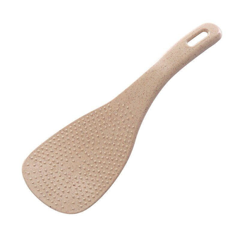 Home Rice Paddle Rice Spatula Non stick White Rice Serving Spoons Utensils Kitchen Utensil Cooking Accessories Tools: Beige