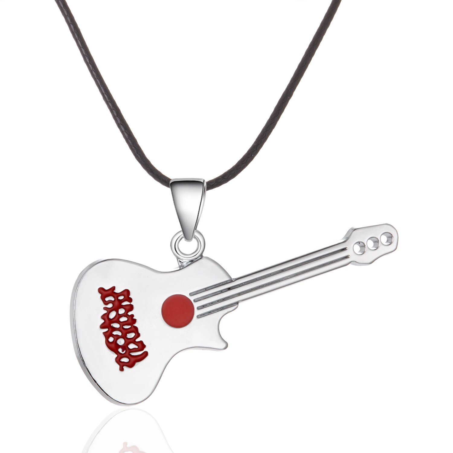 Edelstahl Gitarre Anhänger Halskette Für Männer Punk Frauen Seil Kette 13 Stile Junge Weibliche Partei Schmuck Halsband: 11