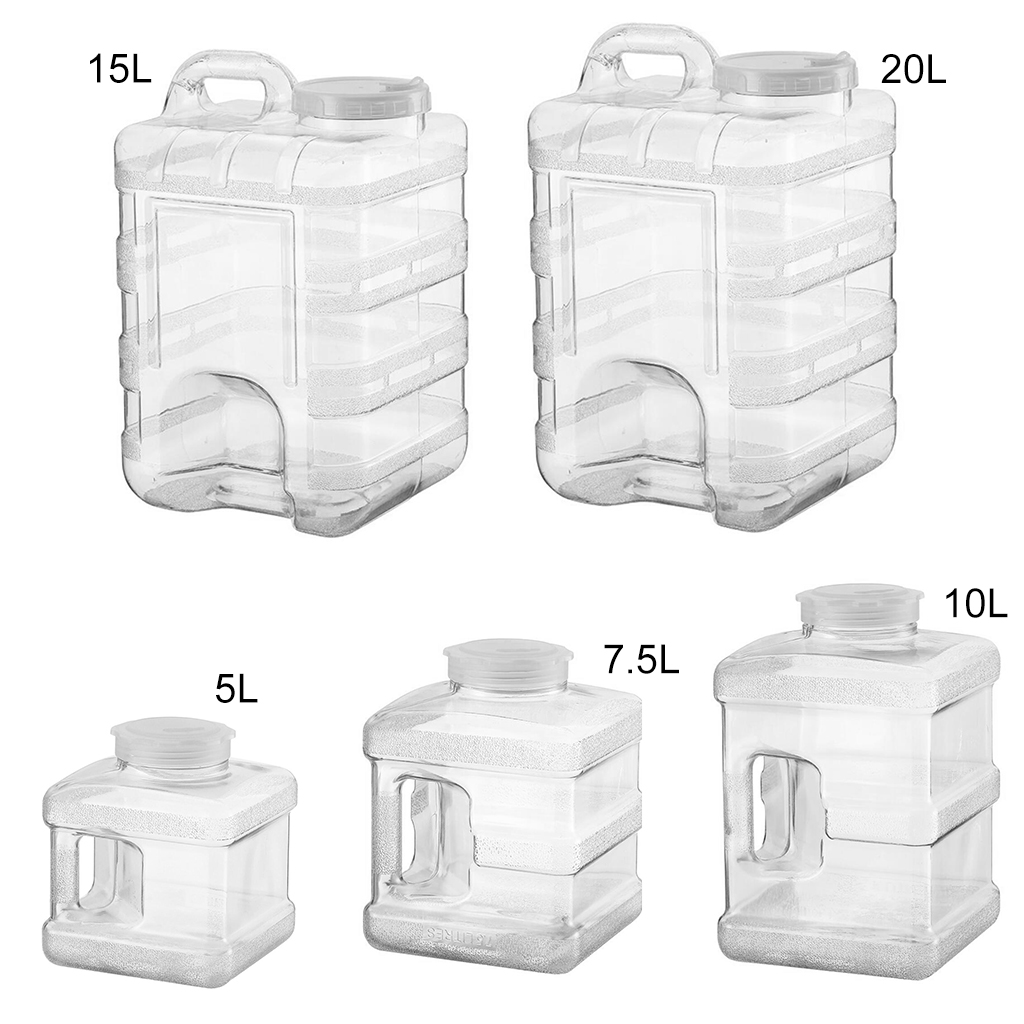 Grand conteneur carré de stockage d&#39;eau étanche, conteneur de bouteille de stockage d&#39;eau, lavage de voiture de Camping