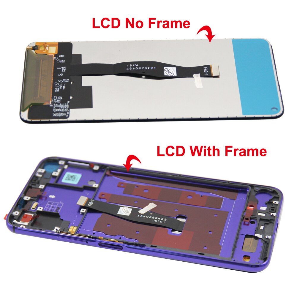 6.26 &#39;&#39;Original Lcd Für Huawei Nova 5T Nova5T LCD Anzeige Touchscreen Digitizer Montage Teile Für Huawei Ehre 20 Honor20 LCD